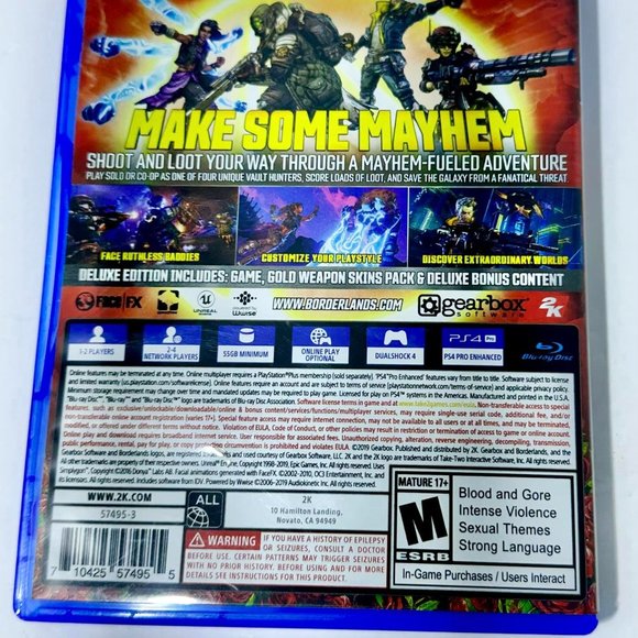 3 PS4 Games NEW Unopened Battlefield 2042 Star Wars Battlefront Borderlands 3 - Picture 6 of 11